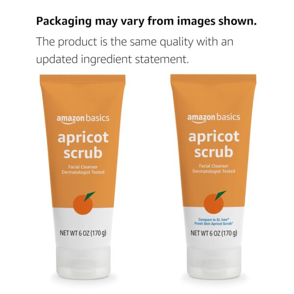 Amazon Basics Apricot Scrub Facial Cleanser, 6 Ounce (Previously Solimo)