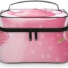 Teapot Makeup Bag, Cosmetic Organizer Case Large Portable Capacity Make Up Bags Women Travel Toiletry Bags with Handle And Divider