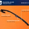 Bakblade 2.0 Back Shavers for Men: DIY Hair Shaver, Safety Blade Technology & Ergonomic Handle, Wet & Dry Shaving (Extra Blades Included)