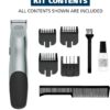 Wahl Groomsman Battery Operated Facial Hair Trimmer for Beard & Mustache Trimming Including Light Detailing and Body Grooming – Model 9906-717V