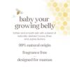 Burt's Bees Mama Belly Butter Stretch Mark Cream for Pregnancy Massages Body & Reduces Scar Appearance, Prenatal & Postnatal Tummy Skin Care, Shea Butter & Vitamin E Rich Formula, 6.5 Oz (Pack of 3)