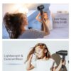 Hair Dryer, 150000 RPM High-Speed Brushless Motor Negative Ionic Blow Dryer for Fast Drying, Low Noise Thermo-Control Hair-Dryer-with-Diffuser and Nozzle