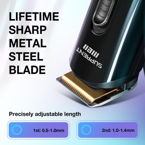 SUPRENT Hair Trimmer for Men- 16 Pieces Mens Grooming Kit with Electric Hair Trimmer, Mustache Body Face Mens Grooming Kit,IPX7 Waterproof, Premium Gift, Suitable for Hair, Nose and Ear
