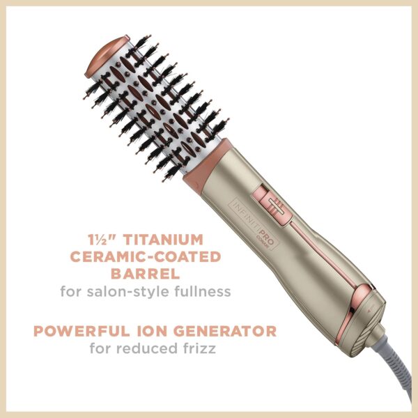 CONAIR INFINITIPRO Frizz Free 1 1/2-inch Hot Air Brush, Dryer Brush