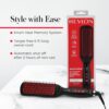 REVLON SmoothStay XL Straightening Brush - Hair Straightener Heated Hair Brush for Sleek, Long-Lasting Straight Hairstyles, Enhanced Shine and Moisture