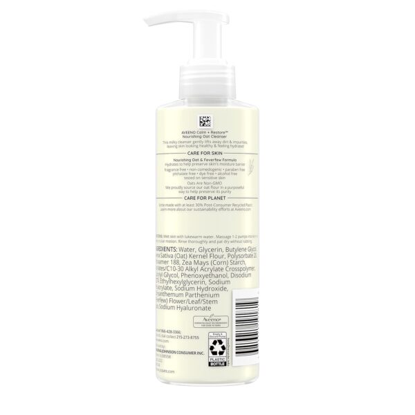 Aveeno Calm and Restore Nourishing Oat Cleanser - 7.8 fl oz