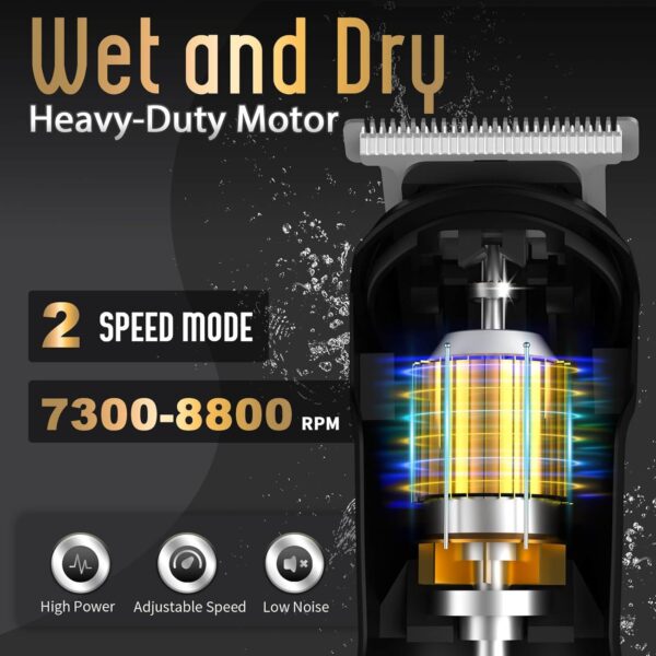 Ufree Beard Trimmer for Men, Waterproof Electric Razor for Nose, Body, Face & Mustache, Cordless Hair Clippers Shavers Grooming Kit, Gifts for Men Husband Father