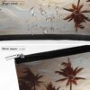 Makeup Bag for Women Cosmetic Bags Palm Trees Ocean Waves Sunset Travel Toiletry Bag Cute Zipper Make Up Bags Large Capacity Make Up Case Organizer Portable Makeup Pouch for Travelling Gift