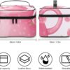 Teapot Makeup Bag, Cosmetic Organizer Case Large Portable Capacity Make Up Bags Women Travel Toiletry Bags with Handle And Divider