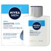 NIVEA MEN Sensitive Cooling Post Shave Balm with Vitamin E, Chamomile and Seaweed Extracts, 3 Pack of 3.3 Fl Oz Bottles