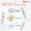 Acne Free 3 Step 24 Hour Acne Treatment Kit - Clearing System W Oil Free Acne Cleanser, Witch Hazel Toner, & Oil Free Acne Lotion - Acne Solution W/ Benzoyl Peroxide for Teens and Adults - Original