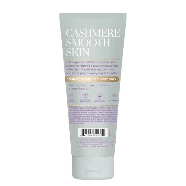 eos Cashmere Skin Collection Pre-Shave Scrub- Vanilla Cashmere Scented, Exfoliating Body Scrub, 7 fl oz