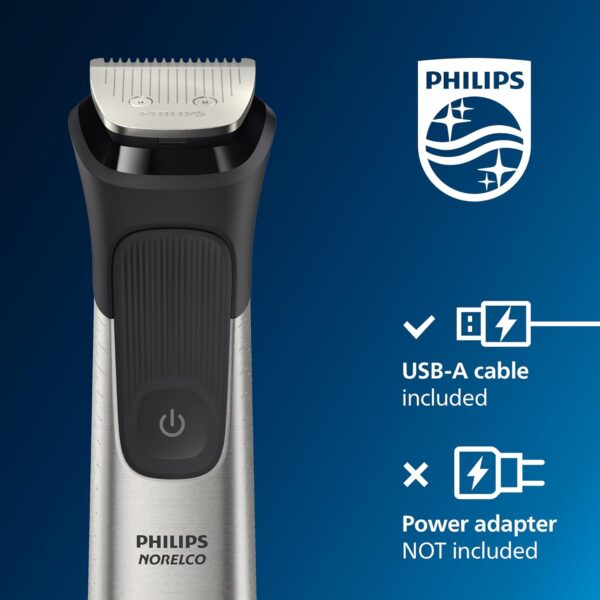 Philips Norelco Multigroom 7000 Series, All-in-One Trimmer, Beard Trimmer and Hair Clipper, 23-Piece Men's Grooming Kit for Beard, Face, Nose, Ear, Body, with Titanium Blades, Travel Pouch, MG7970/49