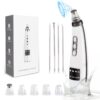 Blackhead Remover, EUASOO USB Rechargeable Pimple Extractor, Electric Pore Vacuum Blackhead Remover Tools for Women & Men, Blackhead Vacuum Kit with 10 * Filter Sponge & 5 * Rubber Ring & etc.