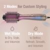 INFINITIPRO by CONAIR 2-in-1 Blow Dryer Brush | Wet-to-Dry Hot Air Styler for All Hair Types | 3" Oval Barrel | Volumize Smooth Refresh