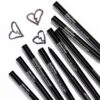 wet n wild Mega Last Breakup Proof Retractable Eyeliner - Ultra-Fine Brush, Waterproof,16-Hour Long-Lasting Wear - Cruelty-Free & Vegan - Black