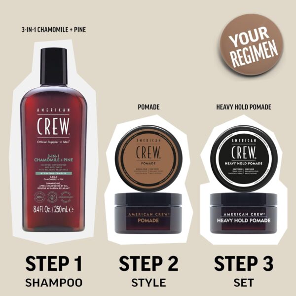 American Crew Men's Hair Gel, Light Hold Styling Product, 13.1 fl oz