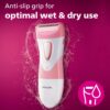 Philips SatinShave Essential Women’s Wet & Dry Electric Shaver for Legs & Body, Cordless, with Hypoallergenic Foil, HP6306/50
