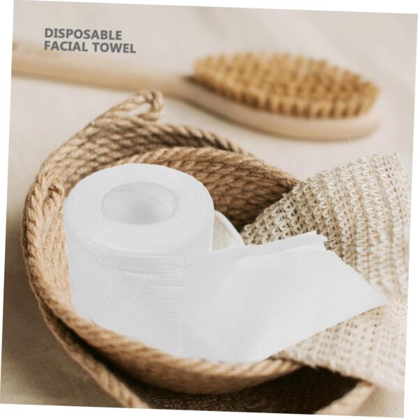 Hemoton 4rolls Disposable Soft Facial Towel Thickened Cleansing Tissues for Daily Use Lightweight for Beauty Salons Travel and