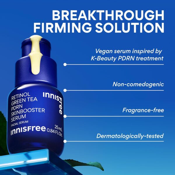 716itFyooML._SL1500_.jpg innisfree Green Tea Retinol PDRN Firming Serum, Vegan Korean Skincare for Fine Lines and Skin Texture