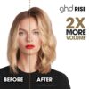 ghd Rise Volumizing Hot Hair Brush - Professional 1.25” Hot Brush for Dry Hair with Maximum Root Lift, 2x Volume, 365ºF Safe Styling Temperature Technology and Auto Sleep Mode - Black