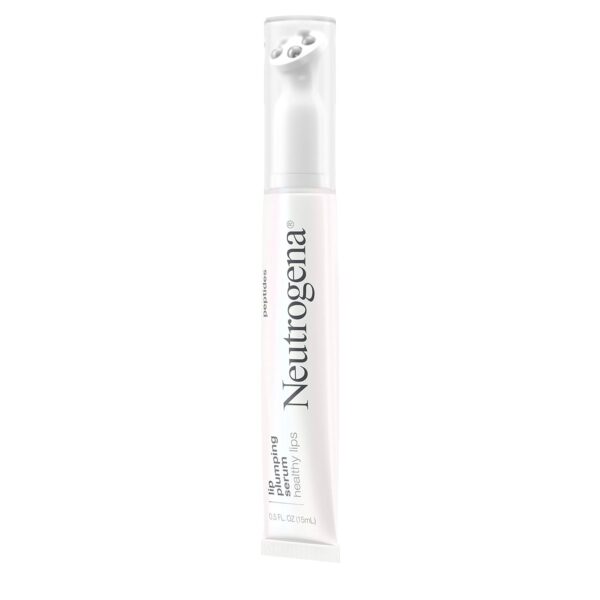 Neutrogena Healthy Lips Plumping Serum, Lip Enhancer with Peptides Nourishes and Promotes the Appearance of Naturally Fuller and Plumper-Looking Lips, 0.5 fl. oz