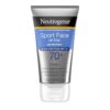 Neutrogena Sport Face Sunscreen SPF 70+, Oil-Free, 2.5 fl oz, Sweat & Water-Resistant, Broad-Spectrum UVA/UVB, Nourish & Restore Skin Balance, Oxybenzone Free Sunscreen For Face