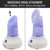 Mabis Steam Inhaler with Adjustable Facial & Nasal Mask (FSA/HSA) - Natural Vapor Inhaler Therapy for Sinus Relief, Skincare, & Pore Cleansing | Plug-in Vaporizer Humidifier - 60ml Liquid Capacity
