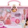 Disney Princess Style Collection Girls Trendy Makeup Tote Bag, Trendy Pretend Play Makeup Tools, Including a Face Roller, Comes with 8 Different Play Tools