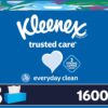 Kleenex Trusted Care Facial Tissues, 8 Flat Boxes, 200 Tissues per Box, 2-Ply, Packaging May Vary
