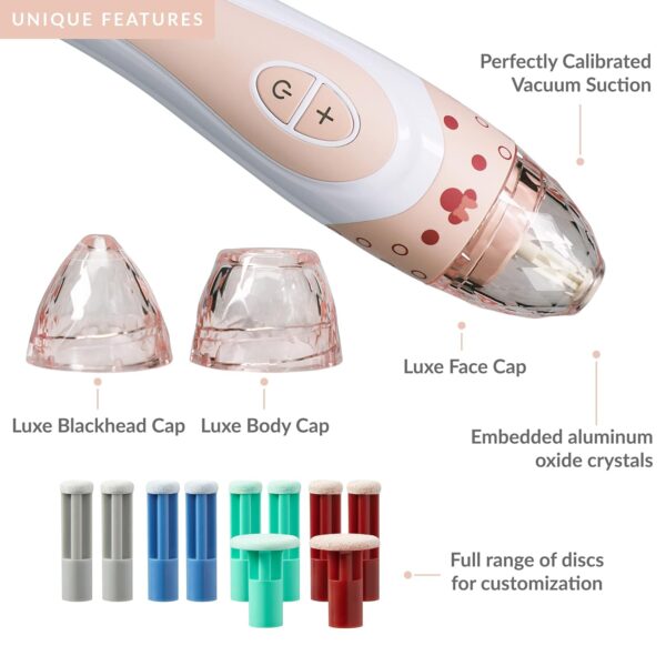 PMD Beauty x Disney Minnie Mouse Personal Microderm Elite Pro-At-Home Microdermabrasion Machine for Face and Body-Exfoliating Crystals & Vacuum Suction for Fresh & Radiant Skin-TruTier Technology