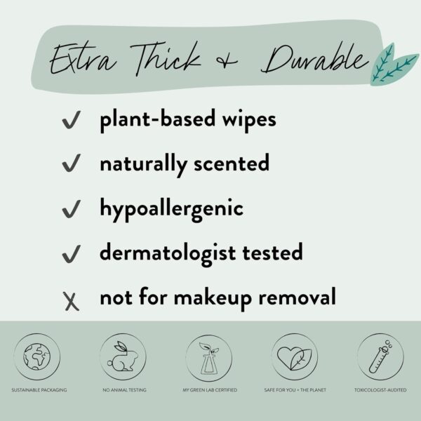 The Honest Company Hydrate + Cleanse Naturally Scented Wipes | Cleansing Multi-Tasking Wipes | 99% Water, Plant Based, Hypoallergenic | Aloe + Cucumber, 60 Count