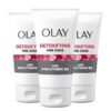 Facial Cleanser by Olay Regenerist, Detoxifying Pore Scrub & Exfoliator, 5 Oz (Pack of 3)