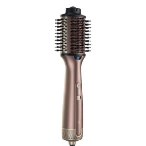 INFINITIPRO by CONAIR 2-in-1 Blow Dryer Brush | Wet-to-Dry Hot Air Styler for All Hair Types | 3" Oval Barrel | Volumize Smooth Refresh