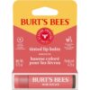 Burt's Bees Lip Tint Balm, Long Lasting 2 in 1 Duo Tinted Balm Formula, Color Infused with Hydrating Shea Butter for a Natural Looking Buildable Finish, Hibiscus, 1 Tube