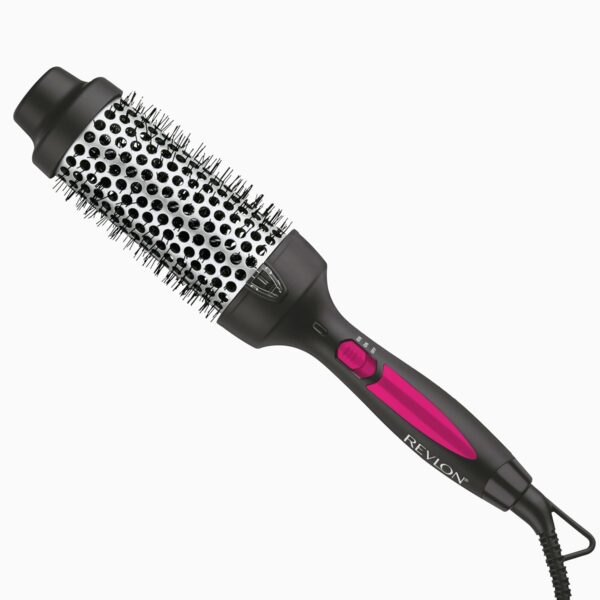 REVLON Perfect Match Hot Styler - Heated Blowout Brush to Style and Extend Blowouts, Hot Brush for Curls, Body, and Volume, Reduces Frizz and Boosts Shine