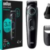 Braun All-In-One Style Kit Series 3 3430, 3-in-1 Trimmer for Men with Beard Trimmer, Ear & Nose Trimmer, Hair Clippers, Ultra-Sharp Blade, 20 Length Settings, Washable