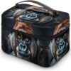 A Gorilla Makeup Bag, Cosmetic Organizer Case Large Portable Capacity Make Up Bags Women Travel Toiletry Bags with Handle And Divider