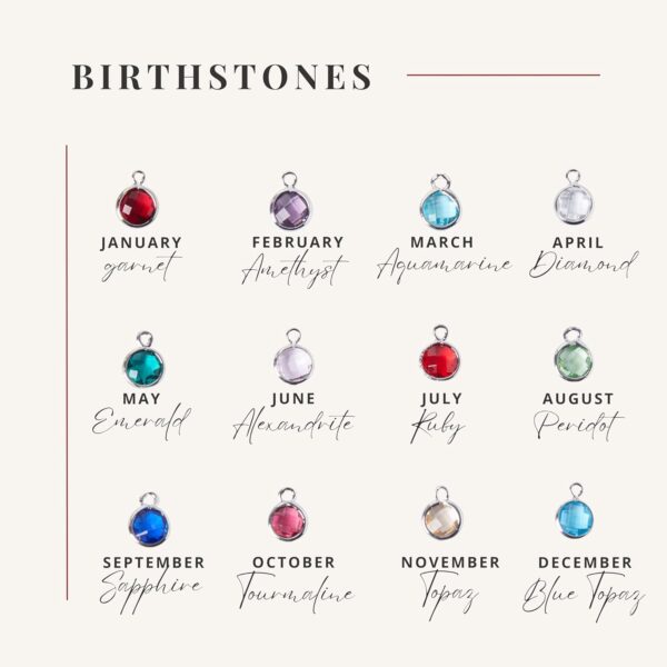 Add-on Charms, Initial, Zodiac, Birthstone, Heart, Moon, Sun, Stainless Steel Charms for Bracelets, Birthday Gifts for Her – Add-on-charms