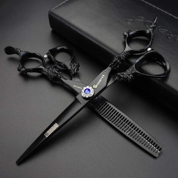 6 inch Hairdressing Scissors Set Barber Shop Hair Beauty Shears Styling Tools (Scissors set)