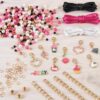 Make it Real - Juicy Couture Pink and Precious Bracelets - DIY Charm Bracelet Kit with Beads for Tween Jewelry Making - Jewelry Making Kit for Girls