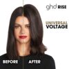 ghd Rise Volumizing Hot Hair Brush - Professional 1.25” Hot Brush for Dry Hair with Maximum Root Lift, 2x Volume, 365ºF Safe Styling Temperature Technology and Auto Sleep Mode - Black