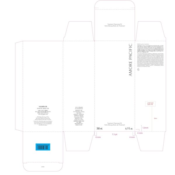 AMOREPACIFIC Treatment Cleansing Oil Makeup Remover Facial Cleanser, Tea Tree, 6.76 Ounce