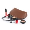 Genuine Leather Makeup Bag Cosmetic Pouch Travel Organizer Toiletry Clutch