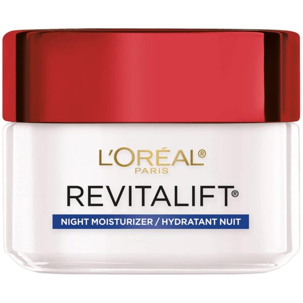 L'Oreal Paris Revitalift Anti-Wrinkle and Firming Face Night Cream, Pro Retinol 1.7 oz