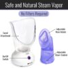 Mabis Steam Inhaler with Adjustable Facial & Nasal Mask (FSA/HSA) - Natural Vapor Inhaler Therapy for Sinus Relief, Skincare, & Pore Cleansing | Plug-in Vaporizer Humidifier - 60ml Liquid Capacity