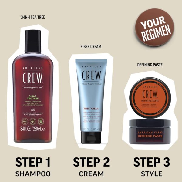 American Crew Men's Hair Fiber, Like Hair Gel with High Hold & Low Shine, 3 oz
