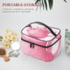 Teapot Makeup Bag, Cosmetic Organizer Case Large Portable Capacity Make Up Bags Women Travel Toiletry Bags with Handle And Divider