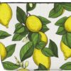 Linen Makeup Bag For Women, Waterproof Travel Cosmetic Organizer Lightweight Zipper Travel Toiletry Bag Organizer Yellow Fresh Lemons Makeup Brushes Storage Bag