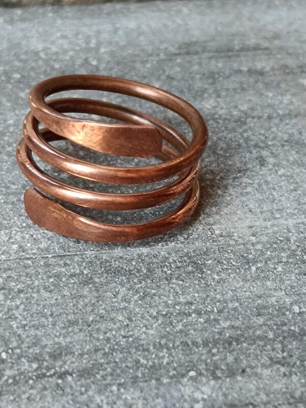 Pure 100% Copper Wrap Ring, Arthritis Thumb Ring, Solid Copper Ring, Finger Ring, Solid Copper Ring, Hammered Ring, Copper Jewelry Gift For her and Him, Mothers Day Gifts